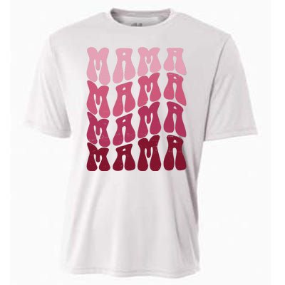 Mama Pink Hippie Retro Cooling Performance Crew T-Shirt