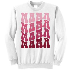 Mama Pink Hippie Retro Sweatshirt