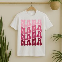 Mama Pink Hippie Retro T-Shirt