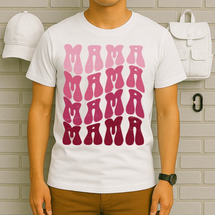 Mama Pink Hippie Retro T-Shirt
