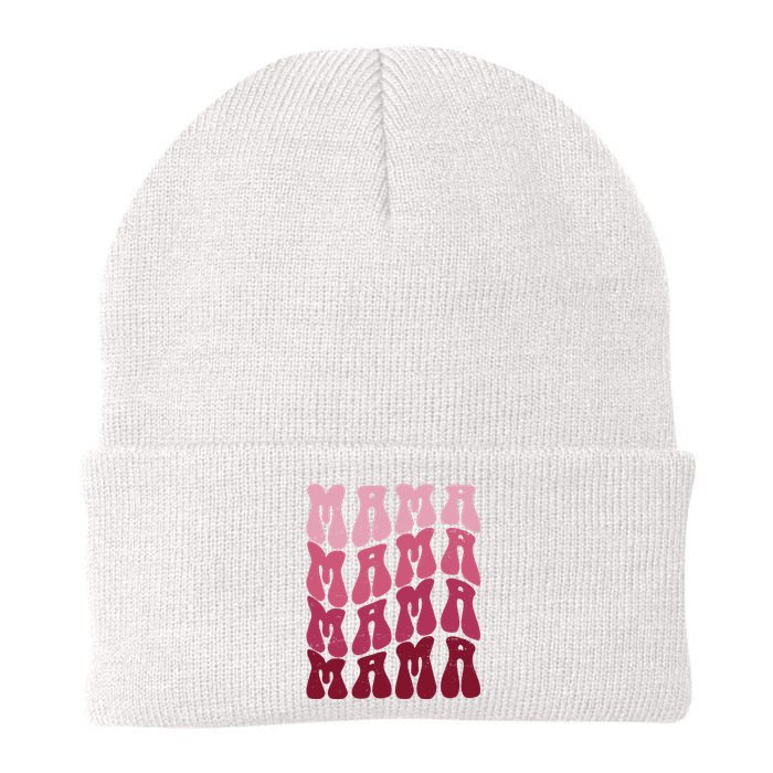 Mama Pink Hippie Retro Knit Cap Winter Beanie