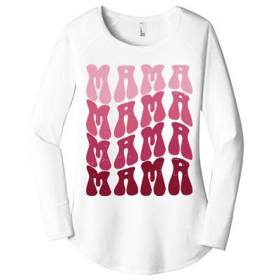 Mama Pink Hippie Retro Women's Perfect Tri Tunic Long Sleeve Shirt