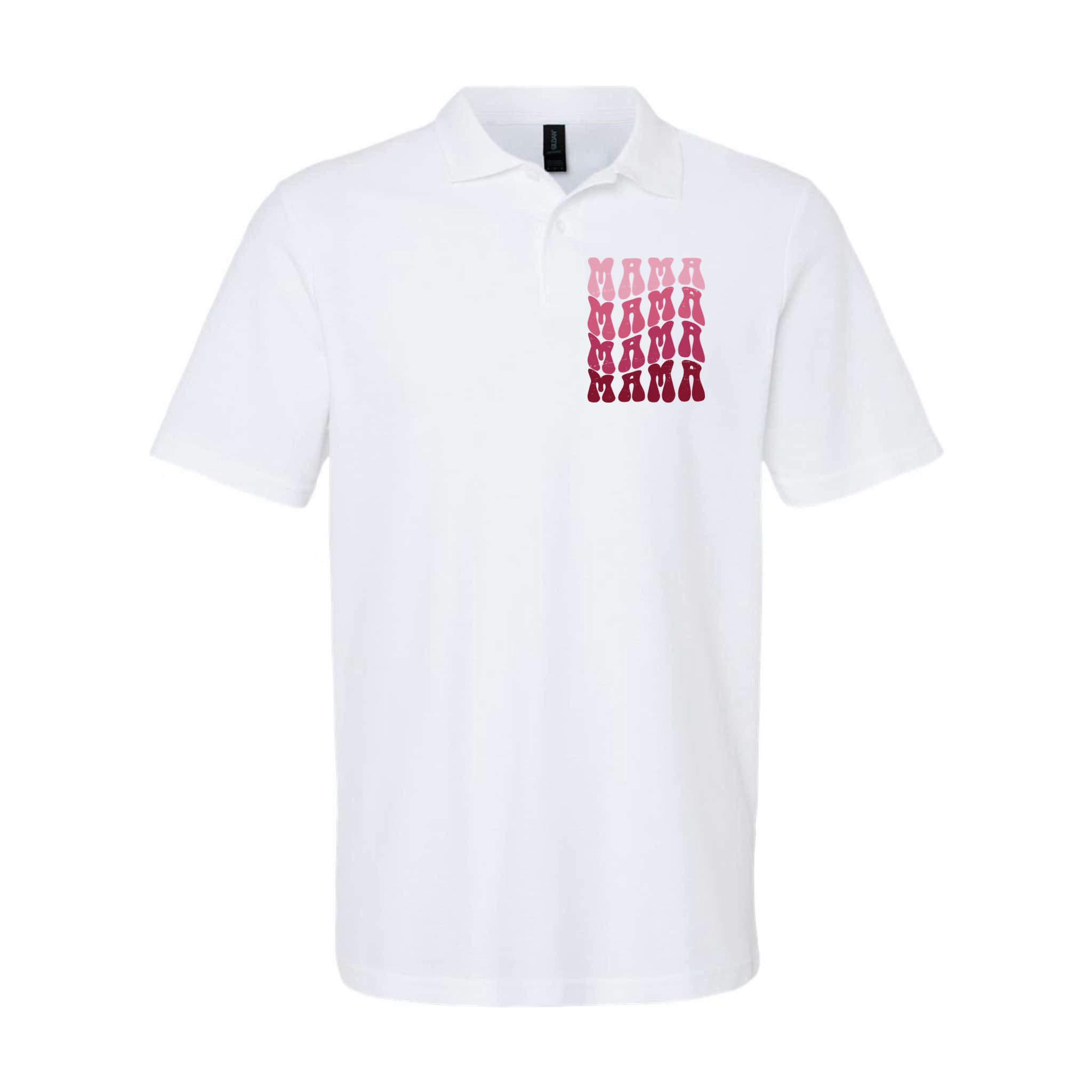 Mama Pink Hippie Retro Polo