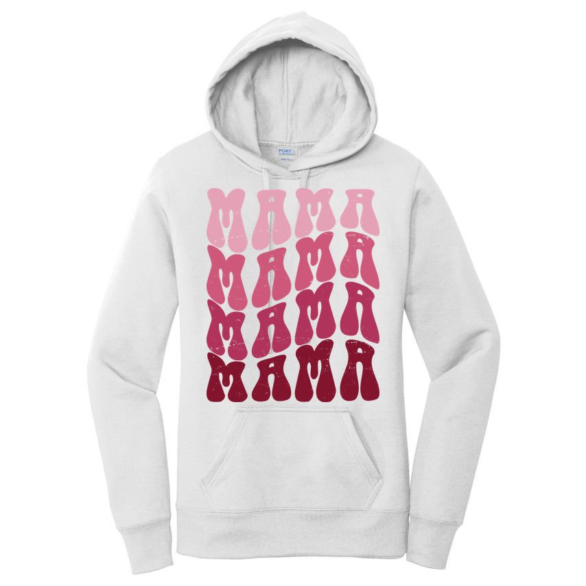 Mama Pink Hippie Retro Women's Pullover Hoodie