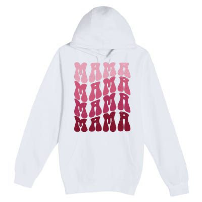 Mama Pink Hippie Retro Premium Pullover Hoodie