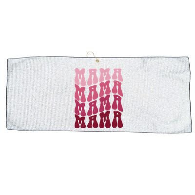 Mama Pink Hippie Retro Large Microfiber Waffle Golf Towel