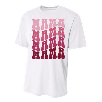 Mama Pink Hippie Retro Performance Sprint T-Shirt