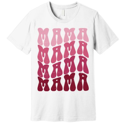 Mama Pink Hippie Retro Premium T-Shirt