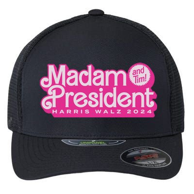 Madam President Harris Walz 2024 Flexfit Unipanel Trucker Cap