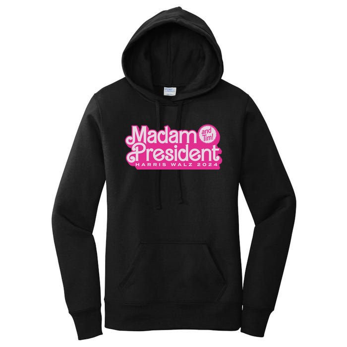 Madam President Harris Walz 2024 Women's Pullover Hoodie