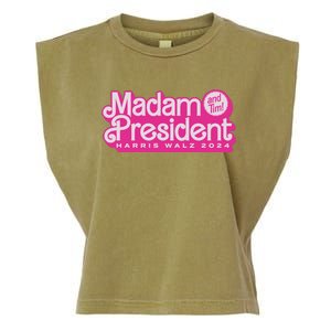 Madam President Harris Walz 2024 Garment-Dyed Women's Muscle Tee