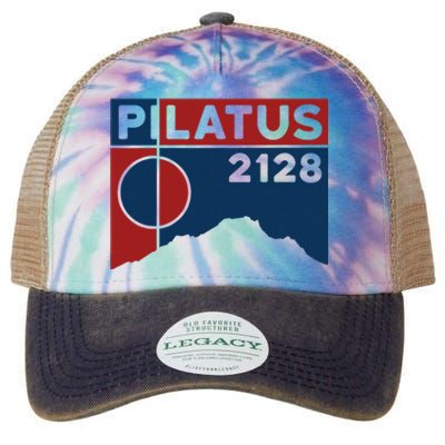 Mount Pilatus Hike Luzern Swiss Hiking Gifts Legacy Tie Dye Trucker Hat