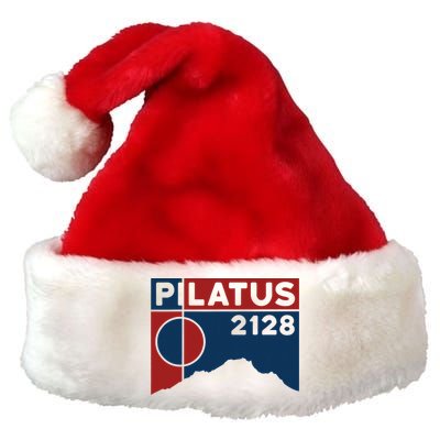 Mount Pilatus Hike Luzern Swiss Hiking Gifts Premium Christmas Santa Hat