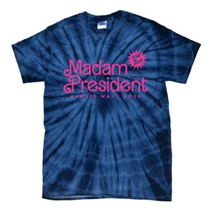 Madam President Harris Walz 2024 And Tim Walz Tie-Dye T-Shirt