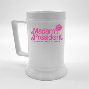 Madam President Harris Walz 2024 And Tim Walz Beer Stein