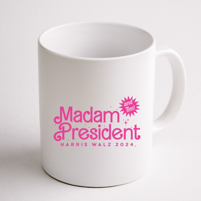 Madam President Harris Walz 2024 And Tim Walz Coffee Mug