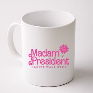 Madam President Harris Walz 2024 And Tim Walz Coffee Mug