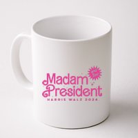 Madam President Harris Walz 2024 And Tim Walz Coffee Mug