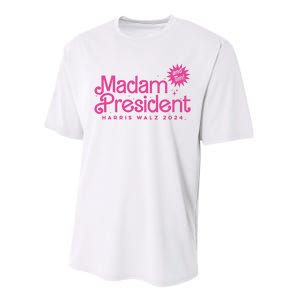 Madam President Harris Walz 2024 And Tim Walz Performance Sprint T-Shirt