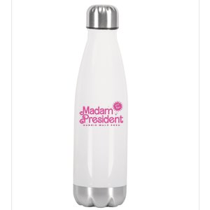 Madam President Harris Walz 2024 And Tim Walz Stainless Steel Insulated Water Bottle