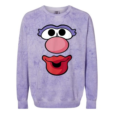 Mr. Potato Head Halloween Mrs. Potato Head Big Face Colorblast Crewneck Sweatshirt