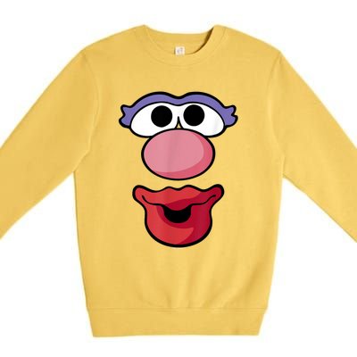 Mr. Potato Head Halloween Mrs. Potato Head Big Face Premium Crewneck Sweatshirt