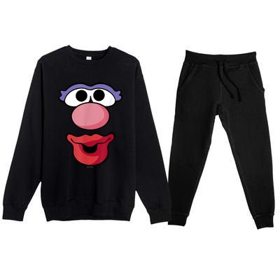 Mr. Potato Head Halloween Mrs. Potato Head Big Face Premium Crewneck Sweatsuit Set