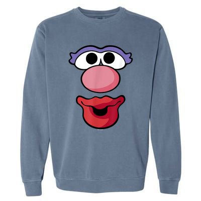 Mr. Potato Head Halloween Mrs. Potato Head Big Face Garment-Dyed Sweatshirt