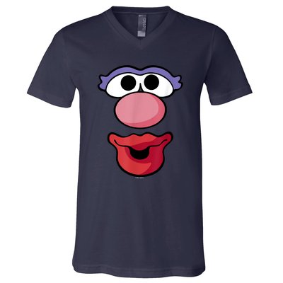 Mr. Potato Head Halloween Mrs. Potato Head Big Face V-Neck T-Shirt