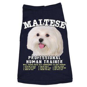 Maltese Professional Human Trainer Cute Dog Doggie Tank