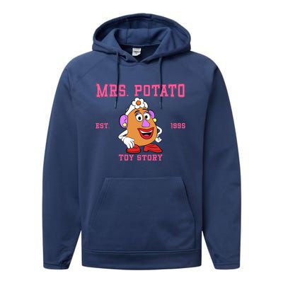 Mrs Potato Head Est 1995 Toy Head Thanksgiving Matching With Him Performance Fleece Hoodie