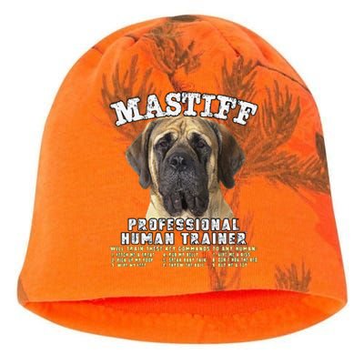 Mastiff Professional Human Trainer Cute Dog Kati - Camo Knit Beanie