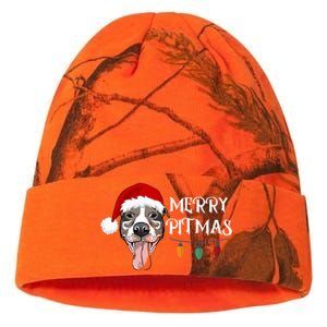 Merry Pitmas Happy Pitbull Santa Pitbull Christmas Cool Gift Kati Licensed 12" Camo Beanie