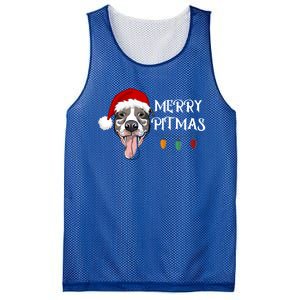 Merry Pitmas Happy Pitbull Santa Pitbull Christmas Cool Gift Mesh Reversible Basketball Jersey Tank