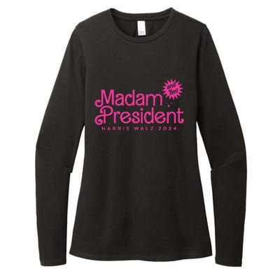 Madam President Harris Walz 2024 Womens CVC Long Sleeve Shirt