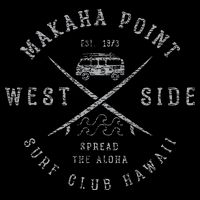 Makaha Point Hawaii Surf Club 16 in Basic Backpack