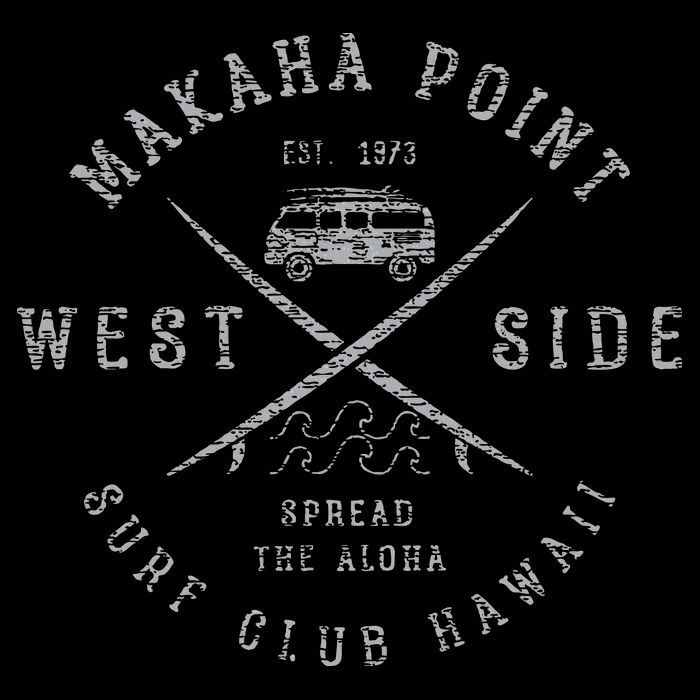Makaha Point Hawaii Surf Club 16 in Basic Backpack