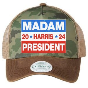 Madam President Harris Vote Kamala Harris 2024 Election Legacy Tie Dye Trucker Hat