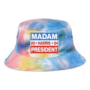 Madam President Harris Vote Kamala Harris 2024 Election Tie Dye Newport Bucket Hat