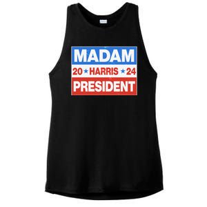 Madam President Harris Vote Kamala Harris 2024 Election Ladies PosiCharge Tri-Blend Wicking Tank