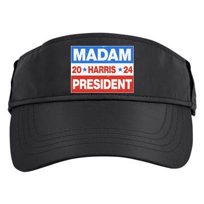 Madam President Harris Vote Kamala Harris 2024 Election Adult Drive Performance Visor
