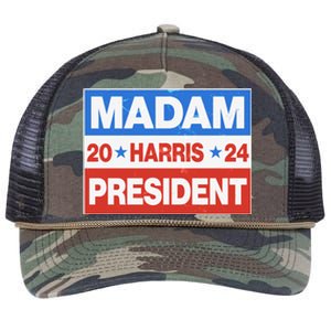 Madam President Harris Vote Kamala Harris 2024 Election Retro Rope Trucker Hat Cap