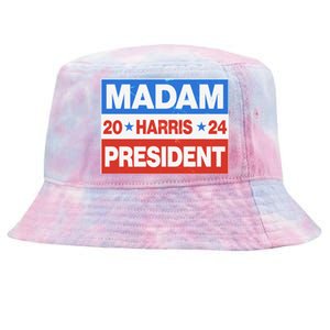 Madam President Harris Vote Kamala Harris 2024 Election Tie-Dyed Bucket Hat