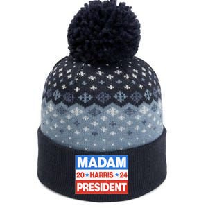 Madam President Harris Vote Kamala Harris 2024 Election The Baniff Cuffed Pom Beanie