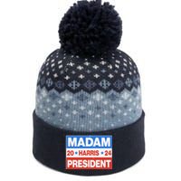 Madam President Harris Vote Kamala Harris 2024 Election The Baniff Cuffed Pom Beanie