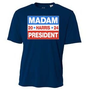 Madam President Harris Vote Kamala Harris 2024 Election Cooling Performance Crew T-Shirt