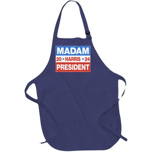 Madam President Harris Vote Kamala Harris 2024 Election Full-Length Apron With Pockets