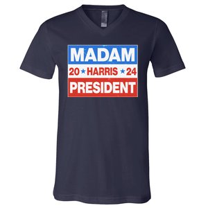 Madam President Harris Vote Kamala Harris 2024 Election V-Neck T-Shirt