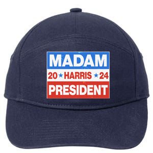 Madam President Harris Vote Kamala Harris 2024 Election 7-Panel Snapback Hat