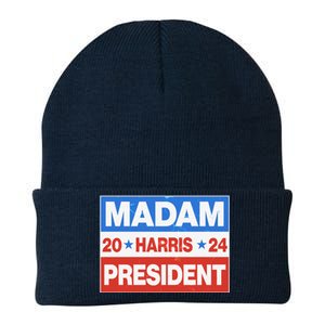 Madam President Harris Vote Kamala Harris 2024 Election Knit Cap Winter Beanie